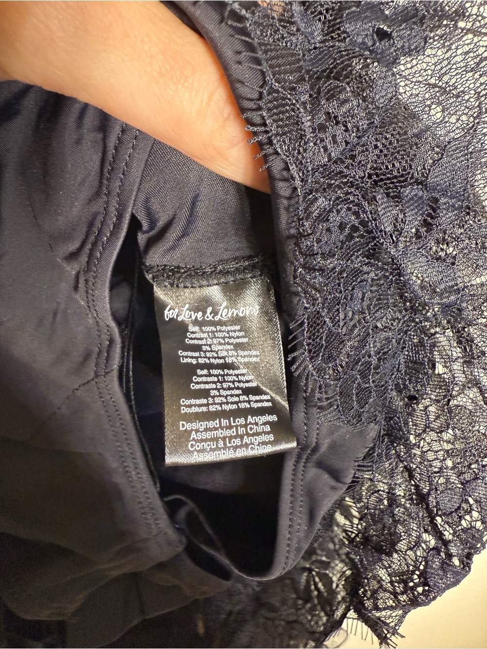 For Love & Lemons Black Strapless Lace Bustier High-Low Tulle Gown - Picture 3 of 12